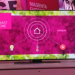 Smart Home, Telekom, pink, grün, Fernseher, Bildschirm