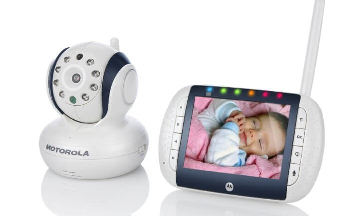 Babymonitor, Videoüberwachung, Kinderzimmer, kleine Kamera, Empfangsgerät, Bildschirm