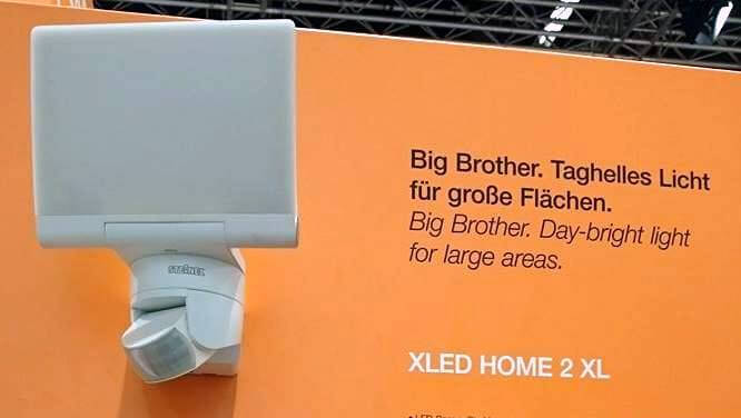Steinel, XLED Home 2, Sensor Strahler, orange, weiß, Wand