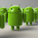 grüne Maskottchen, Google Betriebssystem, Android, Armee, Mehrzahl