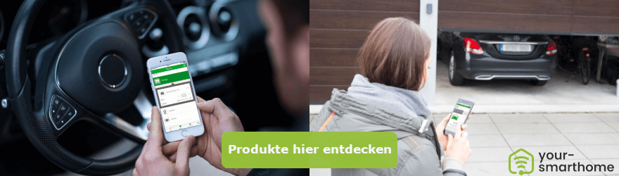Smarte Torantriebe - Garagentor, Auto, App, Smartphone