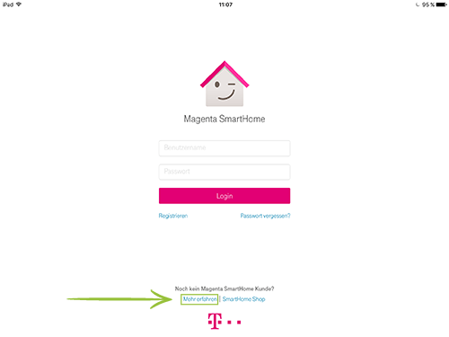 3 Web App Magenta Smarthome Konto einrichten