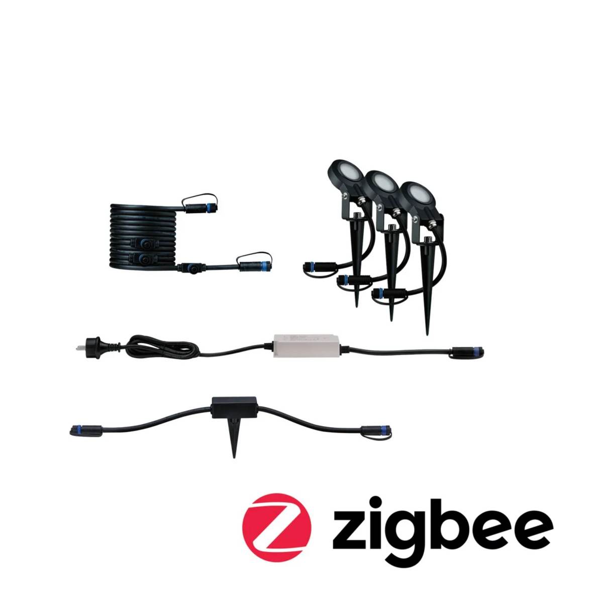 | ZigBee Dein Plug Smart Home your-smarthome Warmweiß Bundle & Paulmann inkl Garten | | Smarte LED-Gartenstrahler Paulmann Onlineshop | & | Systeme | Sting Shine | Basisset Plug Controller Shine |