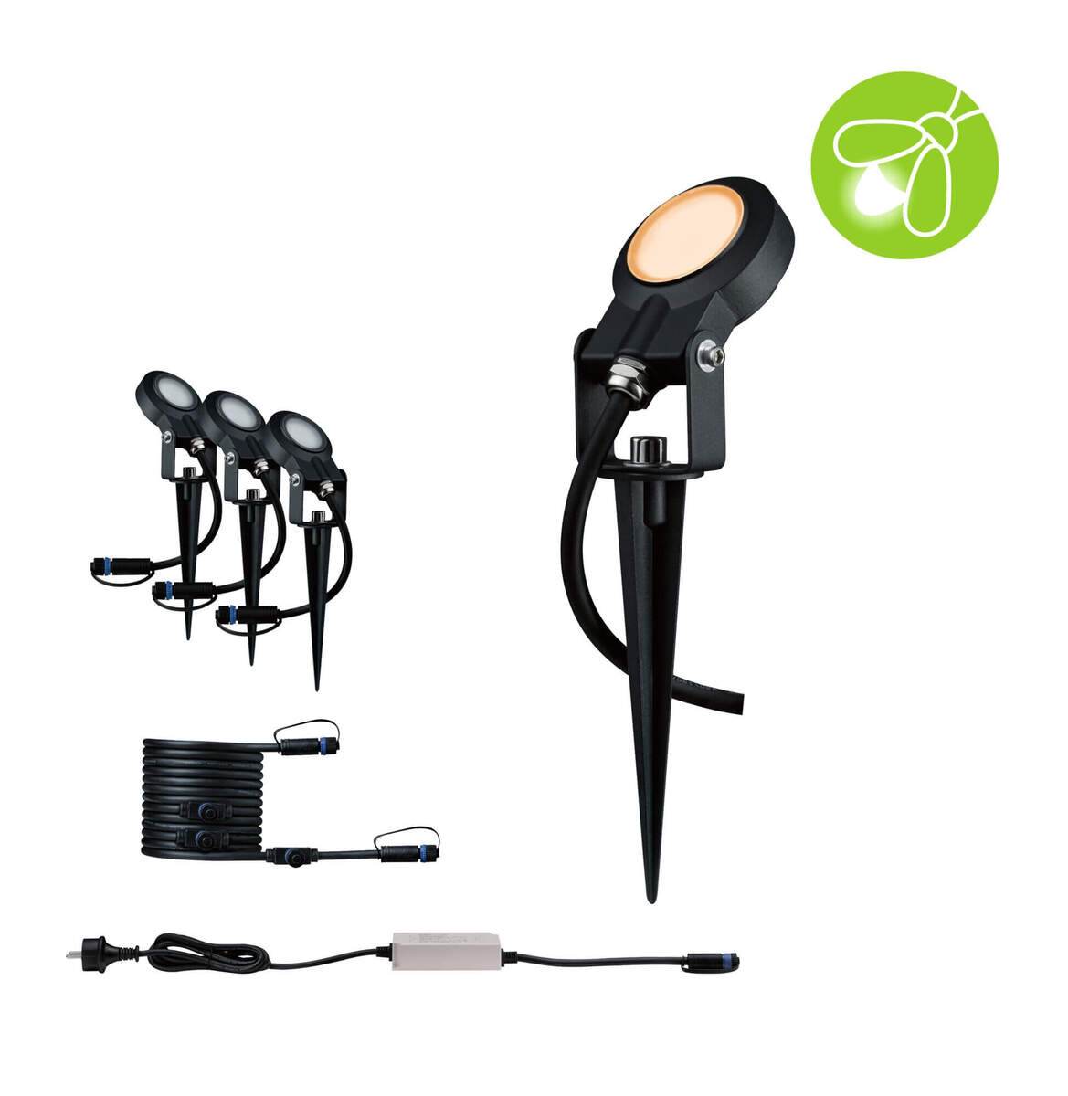 Paulmann Plug and Shine LED Gartenspot Sting Basisset mit drei Leuchten |  Trafo und Verbindungskabel | Paulmann Plug & Shine | Gartenbeleuchtung |  Außenleuchten | Licht | your-smarthome | Dein Smart Home Onlineshop