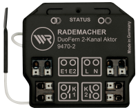 Rademacher Universal-Aktor (2-Kanal) 9470-2 DuoFern, Unterputz-Funkaktor für Licht und elektrische V